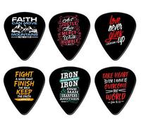 12 Bible Verse Christian Guitar Picks - Worship, Learn to Play, Gift, Bible Quote, Cross Guitar Picks