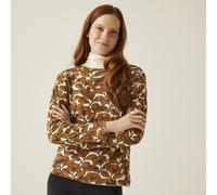 (12, Birdy Brown) Regatta Womens Orla Kiely Long Sleeve Bold Pattern Winter T-Shirt Top Tee