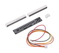 12-Bit Dual-Channel Audio VU Meter LED Indicator Kit for Spectrum Analysis - Adjustable Speed & Peak Hold, 7-12V DC, DIY Assembly Required(Parts)
