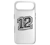 12 - Black Back "Dynamic Dozen" - Number 12 for Sports Teams Case for iPhone Air