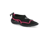 (12, Black/Raspberry) Trespass Unisex Anti-Slip Sole Aqua shoes - Paddle