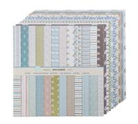 12 Bohemian Patterns 24 Sheets Scrapbook Paper, Double-Sided Pattern Decoupage Paper, Scrapbooking Paper 30.5 x 30.5 cm, Patterned Paper for Scrapbooking, Decoupage & DIY Projects