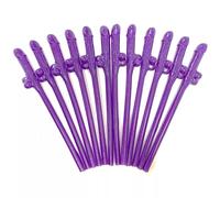 12 Bold Purple Reusable Willy Straws Hilarious Party Drinking Accessories for Bride Tribe Hen Nights and Girls Group Celebrations