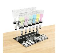 12-Bottle Perfume Dispenser Kit, Liquid Filling Machine Transfer Tools with 12 Pump Heads & 12 Testing Cups, for Perfume Bars, Beauty Shops or Home Use
