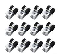 12 Brake Pipe Clips with Rubber Lining for 3/16 Lines Enhanced Mounting Stability for Chassis Attachment