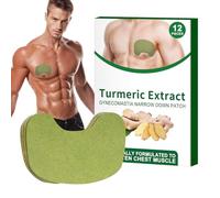 12 Breast Fat Remover for Men, Natural Gynecomastia Cellulite Melting Plasters, Tightening the Chest Muscles, Tightening the Chest and Abdominal Plaster, Balancing Levels