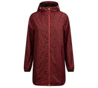 Trespass Womens Waterproof Jacket Parched - Printed Shell, Mesh Taffeta Lining, Adjustable Grown on Hood, 2 Pockets, Ventilated Back Yoke, Cuff Binding, Contrast Trims, Curved Hem, Longer Length Coat