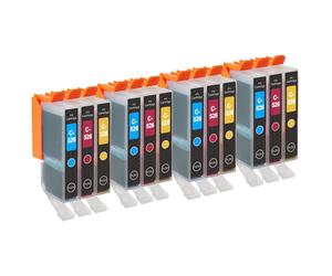 12 C/M/Y Ink Cartridges for Canon PIXMA iP4850 iP4950 iX6550 MG5150 MG5200