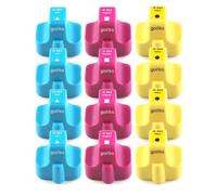 Go Inks 4 C/M/Y Set of 3 Ink Cartridges to replace HP 363 C/M/Y (XL) Compatible/non-OEM for HP Photosmart Printers (12 Inks)