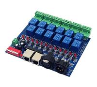 12 Channel 10A DMX512 Controller Relay Switch Converter DMX Dimmer 12CH Relay Control