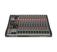 12 Channel Audio Mixer Sound Mixing Console, Bluetooth Portable Audio Mixer, with Multi-Track USB Bluetooth and 48V Phantom power, for Computer Recording DJ Studio Sound Board