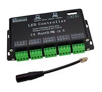 12 Channel DMX Decoder, AZIMOM RGB LED Light Strip Controller dmx512 Decoder Dimmer Driver DC5V-24V LED Module Light