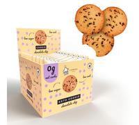12 Chocolate Chip London Apron Keto Cookies I 12x35g I 0g Net Carbs I High Protein I Low carb I Low Sugar I High Fibre Keto Snack I Dairy Free I Vegan I Gluten Free I Diabetic Friendly (Choc Chip)