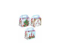 6 x Assorted Elfin Around Christmas Treat Box 14cm