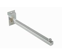 12" Chrome Ball End Slatwall Straight Arm (Pack of 5)