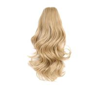 12" Claw Clip Ponytail Hair Extension,Drawstring Fake Hairpiece Curly Synthetic Wavy Pony Tails for Daily Use(18)