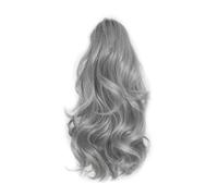 12" Claw Clip Ponytail Hair Extension,Drawstring Fake Hairpiece Curly Synthetic Wavy Pony Tails for Daily Use(0906)