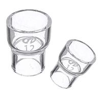#12 Clear Glass Cup Welding Stubby Gas Lens Heat Resistant for Tig WP9 WP17 WP18 WP20 WP26 Torch Accessories Welding Torch Set(2Pcs)