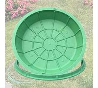 12 Cm Depth Round Grass Planting Pot Covers, Embedded Sewer Manhole Lid For Commercial Premises/Landscape Areas, Manhole Covers Outdoor/Street Greening(1 pc,DIA 80CM)