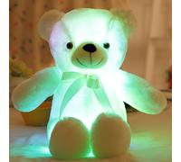 12" Color-Changing Glow Bear Plush - LED Night Light &