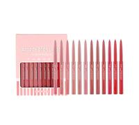 12 Color Lip Liner Set Nude Lip Pencil Collection, Lip Liner Stain with Peel Off Effect, Matte Finish, High Pigment Lip Makeup Essential