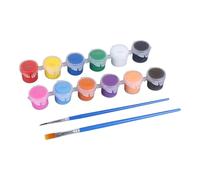 12 Color Mini Acrylic Paint Strips Set For Craft Projects Kids And Adults Painting Supplies With Storage Containers (Red, 5ml)