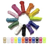 12-color Paracord 550 Survival Rope, Parachute Cord, Outdoor Survival Rope, Can Be Made into Lanyards, Keychains, Carabiners, Dog Collars, Survival Camping and Rock Climbing