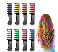 12-Color Shimmering Hair Wax Comb, Washable Temporary Hair Coloring Comb, Easily Change Your Holiday Look(8 Colors)