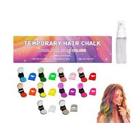 12-Color Temporary Hair Chalk Applicator Set, Washable Temporary Hair Color for Party Cosplay Events (10 colors)