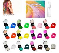 12-Color Temporary Hair Chalk Applicator Set, with Spray Bottle (Matte) | 12-Color Washable Hair Chalk Styling Applicator Set, Liquid Hair Chalk Temporary Dye For Festival Party Cosplay & Birthday
