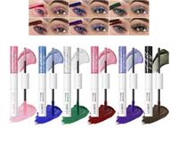 12 Colored Mascara for Eyelashes Set, Double-headed Shimmer Diamond & Matte | Voluminous Matte Colorful Mascara, Waterproof & Long Lasting, Sparkly Charming Mascara, Eyes Makeup Gift
