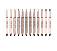 12 Colors Eyeshadow Stick Set, Dual-Ended Bright-Colored Contouring and Highlight Eyeshadow Stick, Long Lasting Cream Eyeshadow, High Pigmented Eye Shadow