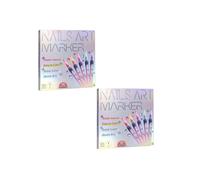 12 Colors Nail Art Pens Set, Markers Polish Pen For 3D, Drawing Painting Liner Brush For DIY Beauty Adorn Manicure Tools(2)