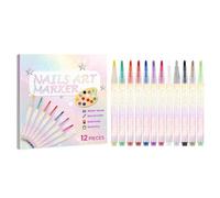12 Colors Pens - Gel Markers - Professional Manicure Tools - High Precision Tips | Gel Nails Adults Young Wife Girlfriend Mother Family Friends Holidays Christmas