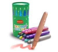 12 Colors Rainbow Sparkle Metallic Watercolor Gel Crayons, Washable Non-Toxic Glitter Makers for kids, No Mess Coloring Gifts for Boys and Girls