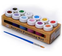 12 Colour Acrylic Painting Set, 12 X 18Ml