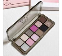 12 Colour Fairy Plum Eyeshadow Palette, Soft Lilac Pink and Deep Plum Shades, Matte Metallic Glitter Finishes, Waterproof Long Wearing Blendable Eye Makeup Palette for Women