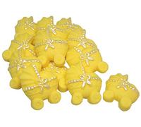 12 Coloured Edible Baby Prams Baby Shower Cupcake Toppers (Yellow)