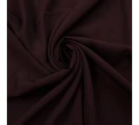 12 Colours Premium Heavy Plain Dyed Chiffon Soft Georgette Sheer Dress Fabric (1 Metre, Deep Aubergine Plum 7495)