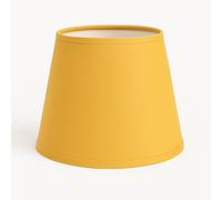12'' Cone Empire Style Lampshade, Handmade, Cotton Fabric with White PVC Backing, Ideal for Table Lamp, Floor Lamp, Modern Design, Available in 16 Colours (Ochre)