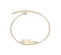 12 Constellation Mother and Daughter Chain Layer Anklet Women's Anklet Jewelry Anklet of The Rings Book Set Original Text (B, One Size)
