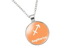 12 Constellation Necklace Luminous Pendant Necklace Exquisite Necklace Simplicity Provides Personalized Christmas Gifts for Couples, 25 cm, Glass, No Gemstone