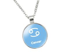 12 Constellation Necklace Luminous Pendant Necklace Exquisite Necklace Simplicity Provides Personalized Christmas Gifts for Couples, 25 cm, Glass, No Gemstone