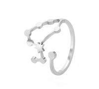 12 Constellation Rings for Women Star Signs Zodiac Open Ring Taurus Pisces Leo Virgo Gemini Pisces Libra Birthday Gift