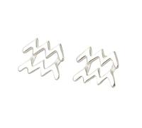 12 Constellation Silver Stud Earrings, Aquarius (20Th January - 18Th February) Mini Dainty S925 Sterling Silver Astrology Horoscope Zodiac Stud Earrings for Women Teen