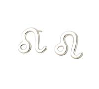 12 Constellation Silver Stud Earrings, Leo (23Rd July - 22Nd August) Mini Dainty S925 Sterling Silver Astrology Horoscope Zodiac Stud Earrings for Women Teen