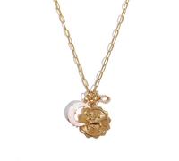 12 Constellations Moon Opal Pendant Necklace, Gold Sun Constellation Opal Chain Necklace, Crescent Moon Paperclip Trendy Necklaces, Constellations Talisman Jewelry for Women (Taurus)