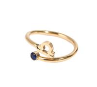 12 Constellations Ring for Women and Men, Adjustable Open Rings with Constellation Color Diamonds, Stackable Finger Ring for Engagement Wedding and Gift (Libra)