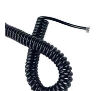12-Core Shielded Spring Spiral Cable 22AWG 0.3mm2 - Stretchable Telescopic Wire 1-15m for Power & Signal Transmission(Stretch 12Meters)