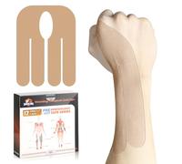 12 Count Kinesiology Tape for Thumb, Pre-Cut Waterproof KTquick Thumb Tape for Thumb Pain Relief Pre Cut, Original Cotton Athletic Tape, Durable Thumb Tape for Sports and Long-Lasting Support (Beige)